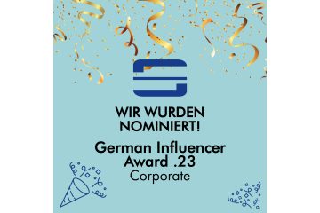 Wir wurden nominiert – German Influencer Award 2023 Corporate
